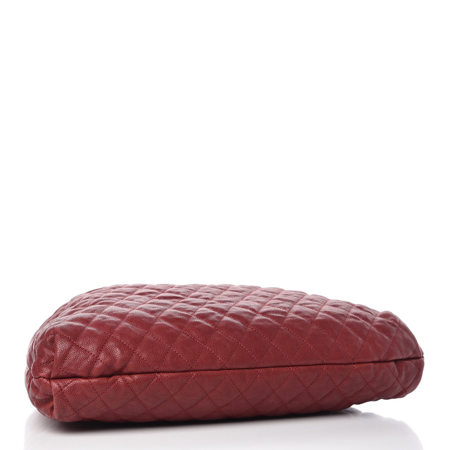 Caviar Quilted Large Elastic Tote Red