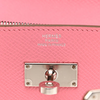 Hermes Epsom Kelly Wallet To Go Rose Confetti 7 of 8