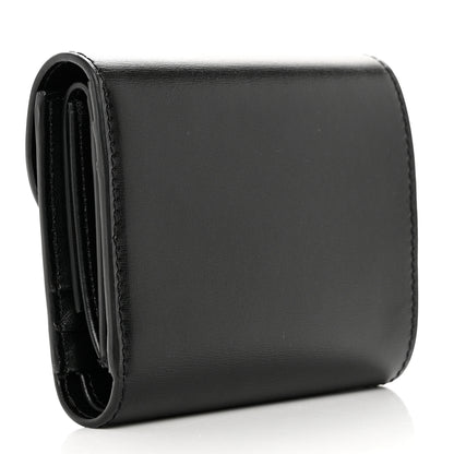 Celine Shiny Smooth Lambskin Small Triomphe Wallet Black 3 of 8
