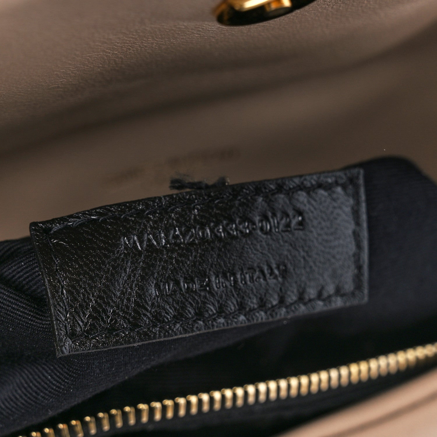 Saint Laurent Lambskin Quilted Toy Loulou Puffer Monogram Chain Satchel Dark Beige 8 of 13