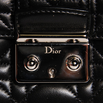 Christian Dior Lambskin Cannage Medium Miss Dior Flap Black 7 of 9