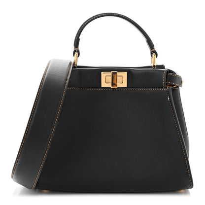 Fendi Vitello King Canvas Chinese New Year Tiger Embroidered Mini Peekaboo Black Dark Yellow 1 of 15