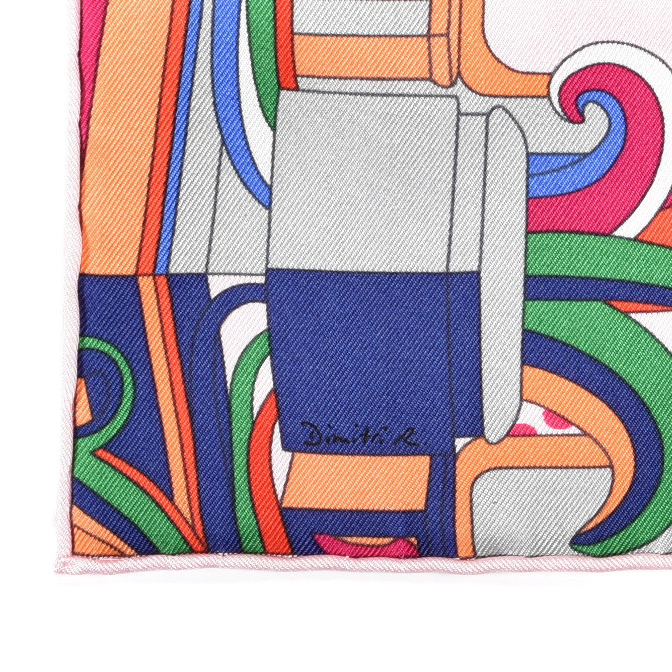 Silk Fabourg Rainbow Scarf 45