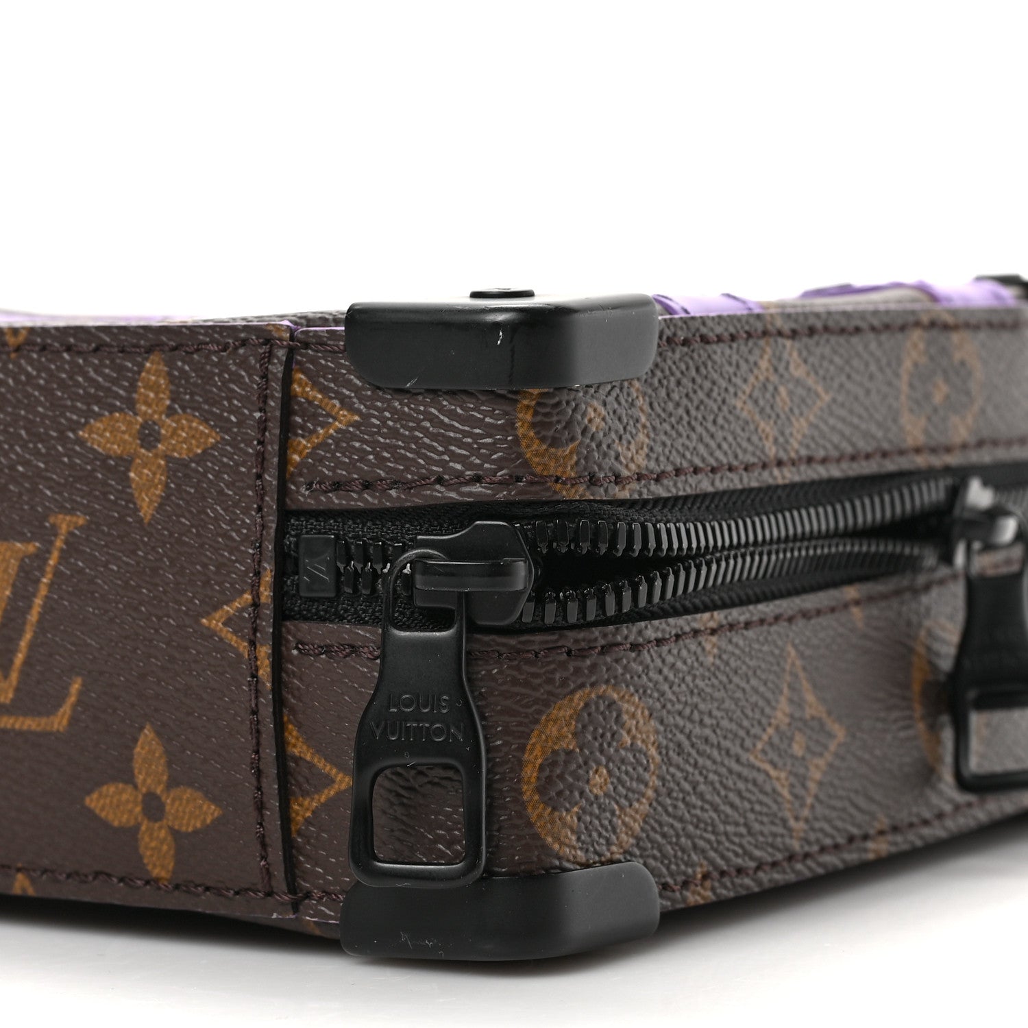 Louis Vuitton Monogram Macassar Handle Soft Trunk Purple 8 of 8