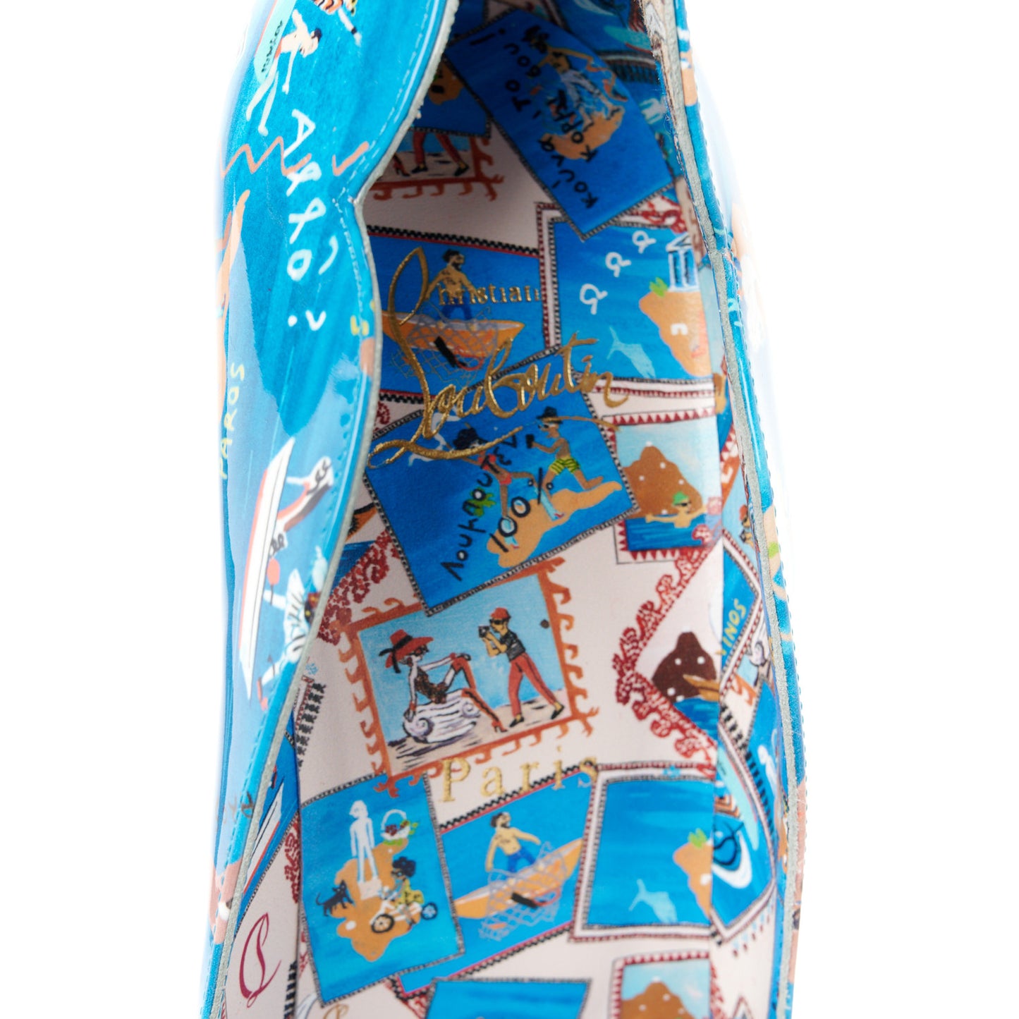 Patent Loubi Odyssey Hot Chick 120 Pumps 40 Multicolor