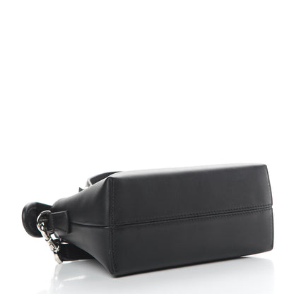 Fendi Vitello Dolce Bi-Color FF 1974 Embossed Mini By The Way Boston Bag Black Maya 4 of 11