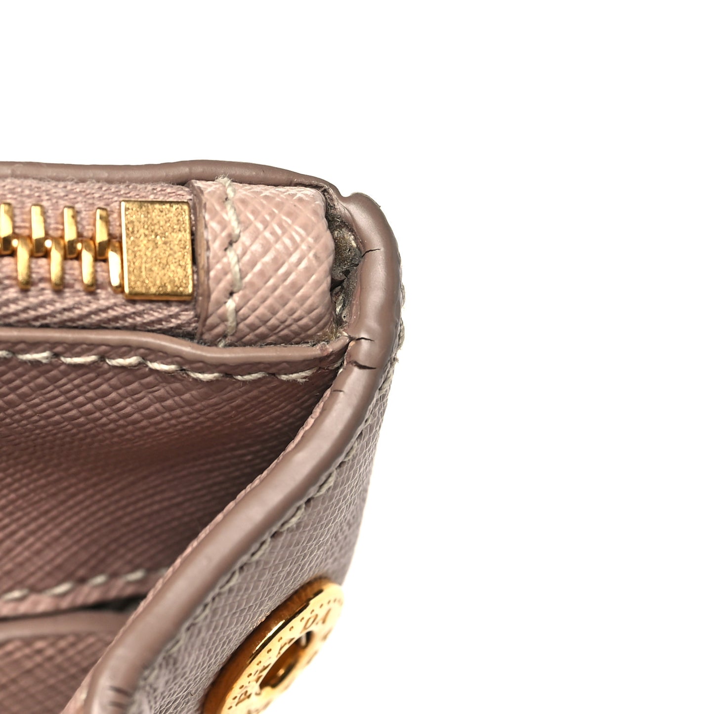Saffiano Mini Galleria Double Zip Tote Cipria