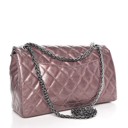 Chanel Metallic Aged Calfskin Quilted 2.55 Reissue 226 Flap Light Purple 4 of 8