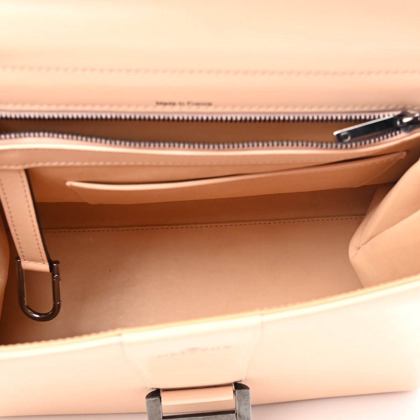 Calfskin MM Brillant Satchel Nude