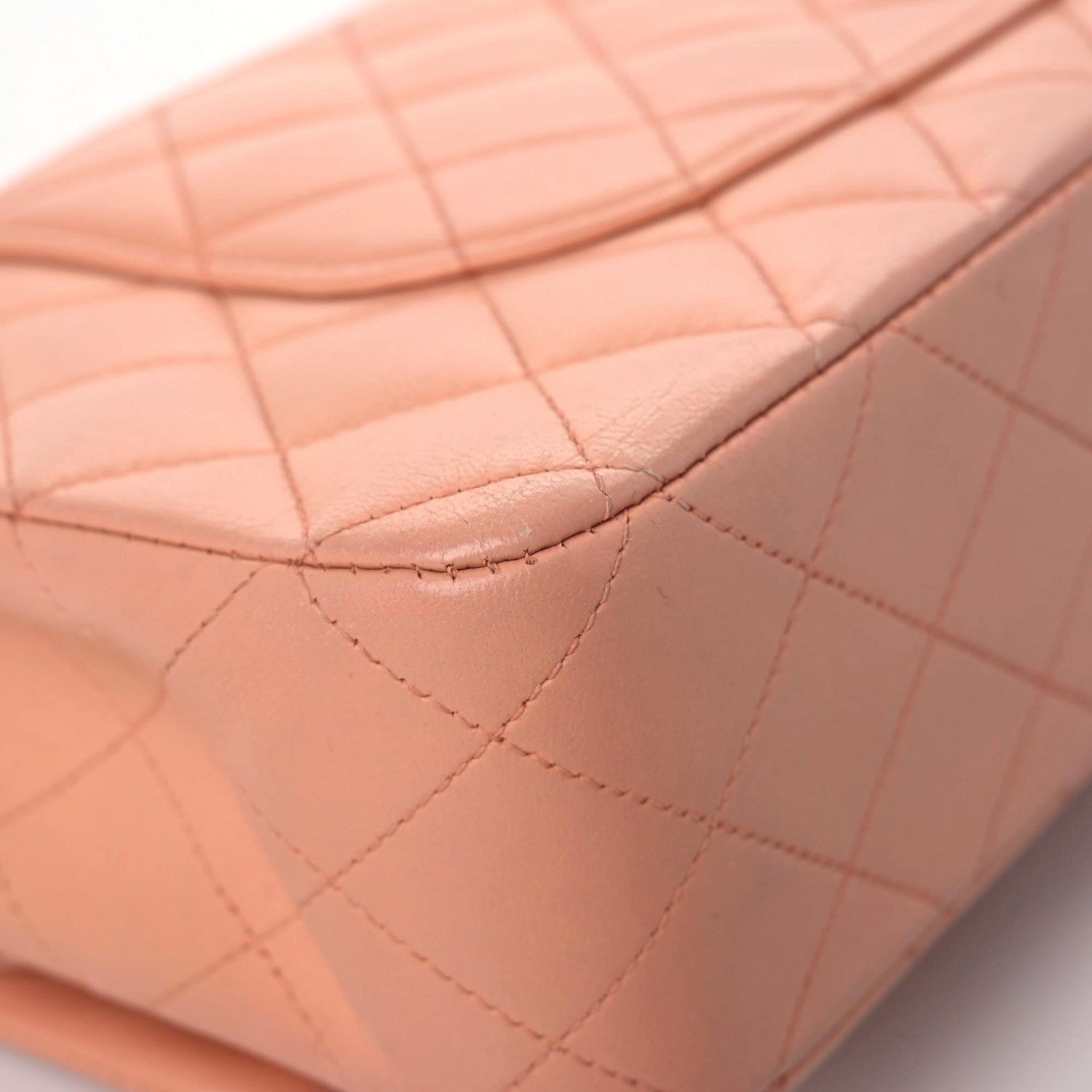 Chanel Lambskin Quilted Medium Double Flap Light Pink 12 of 16