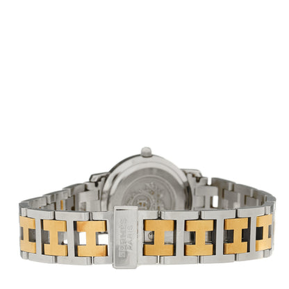 Hermes Stainless Steel 24mm Clipper Quartz Watch Gold 3 of 4