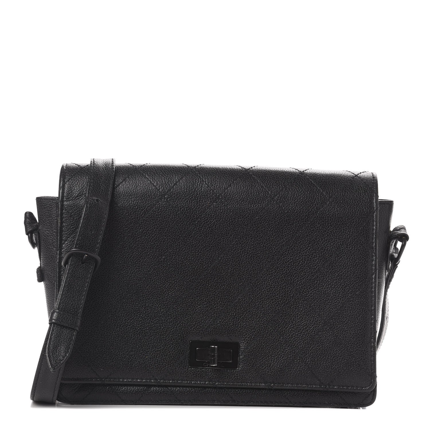 Chanel Calfskin Stitched Mademoiselle Flap Black 1 of 18