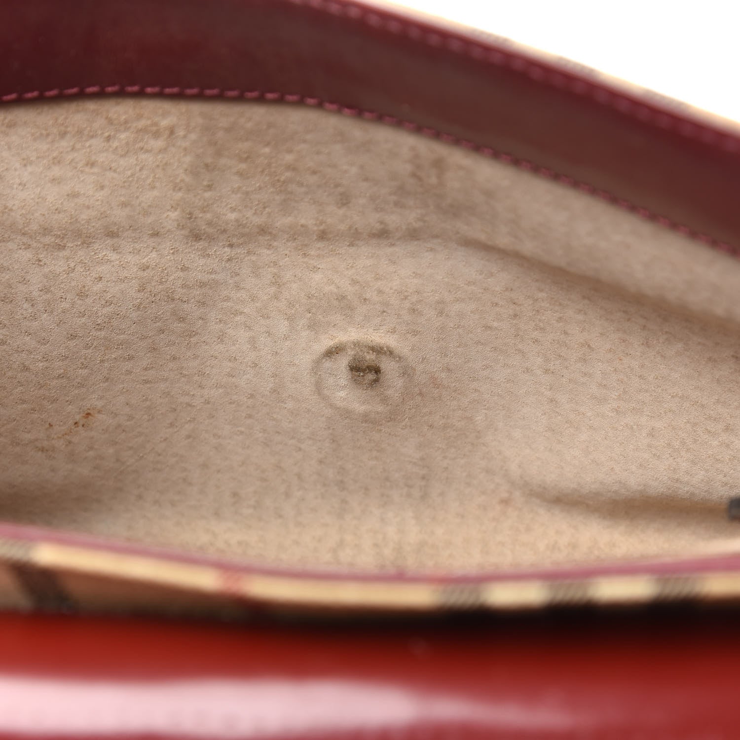 Burberry Haymarket Check Shoulder Bag Military Red 17 of 17