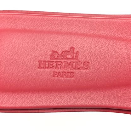 Hermes Calfskin Oran Sandals 38 Rouge Bali 7 of 8