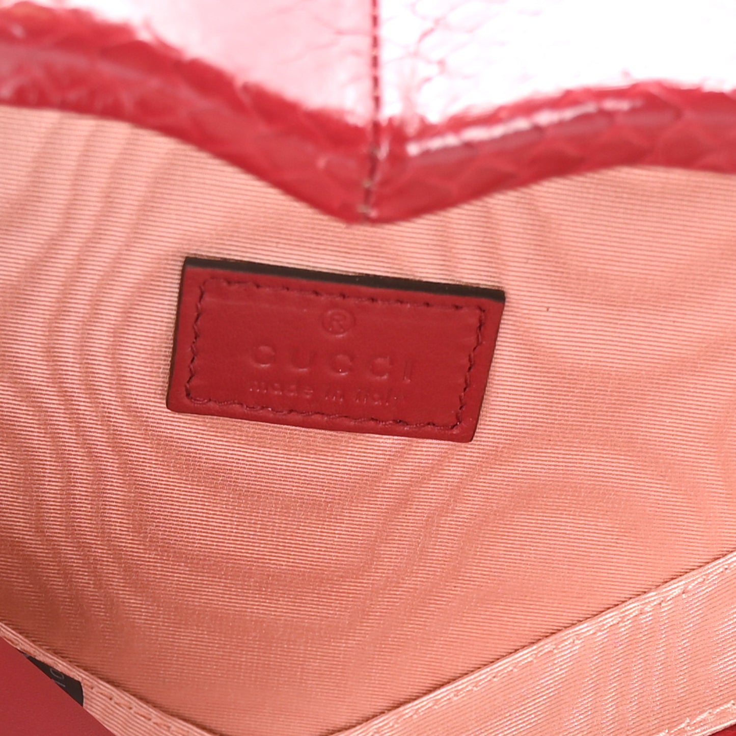 Snakeskin Broadway Mini Heart Top Handle Bag Rasberry Candy