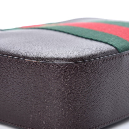 Gucci Textured Calfskin Web Small Webby Bee Shoulder Bag Brown Coffee 12 of 24