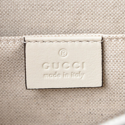 Gucci Calfskin Bamboo Web Medium Dionysus Top Handle Bag White Blue Hibiscus Red 6 of 8