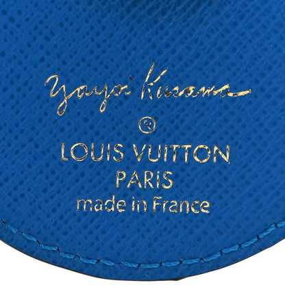 Louis Vuitton Monogram Kusama Pumpkin Dots Key Ring Blue 3 of 3