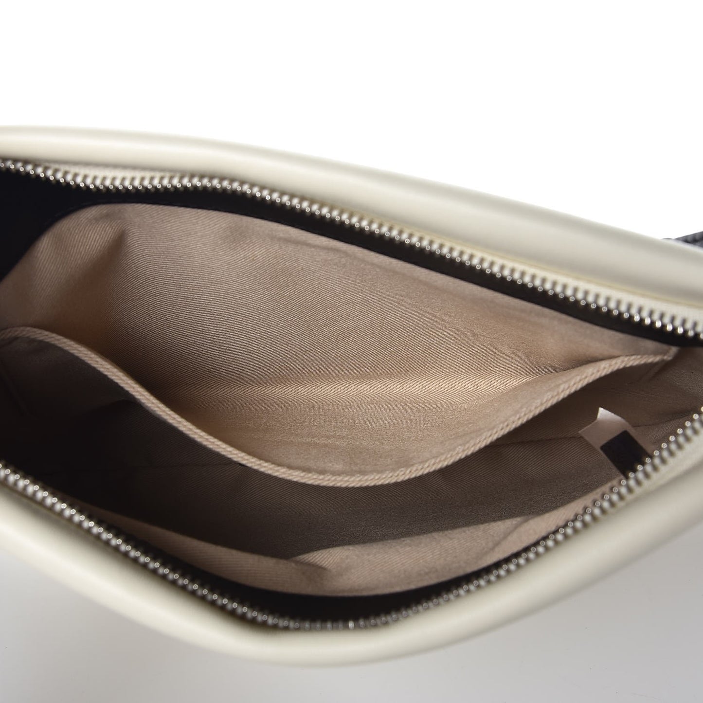 Smooth Calfskin Medium Roy Bag Natural White