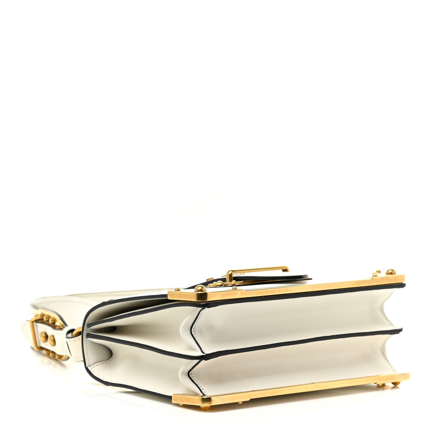 Prada City Calfskin Saffiano Cahier Bag Talco 4 of 17