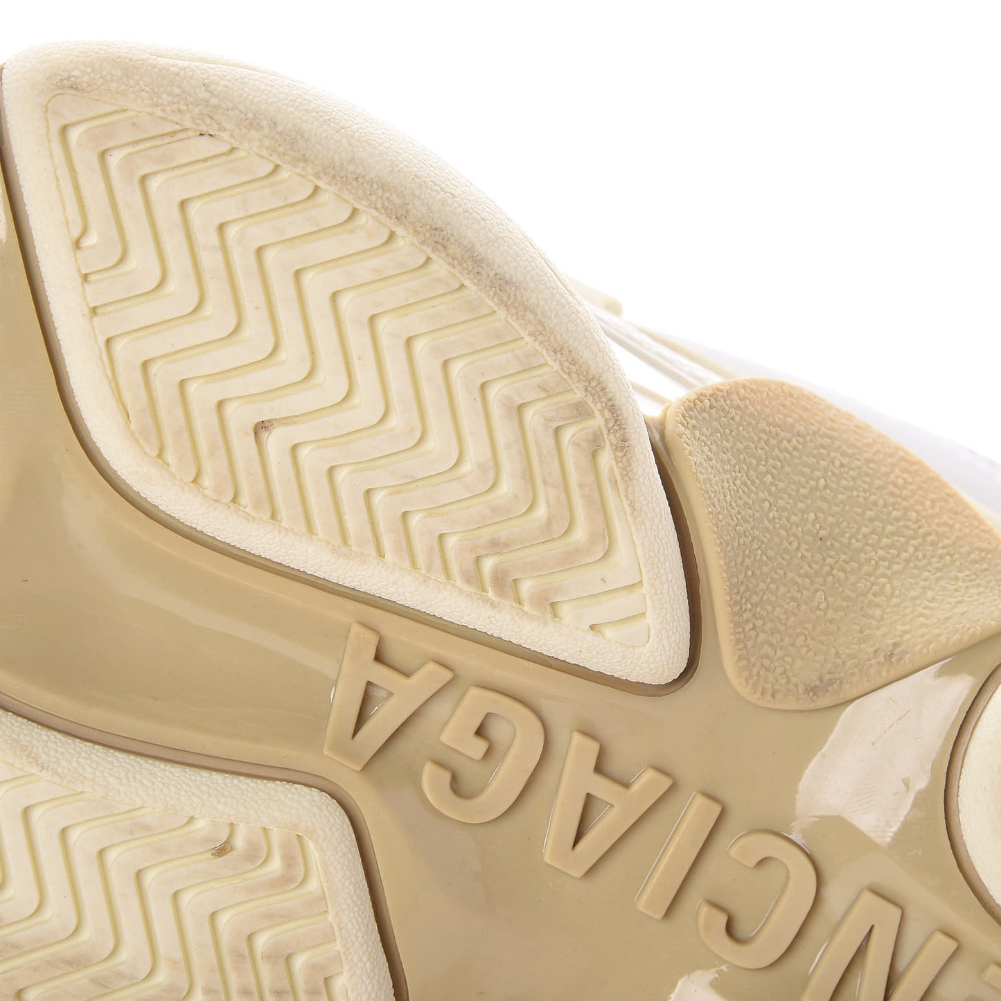 Fabric Mesh Mens Triple S Sneakers 39 White