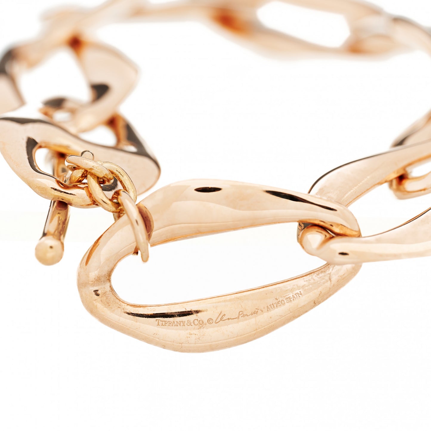 18K Rose Gold Small Elsa Peretti Aegean Toggle Bracelet