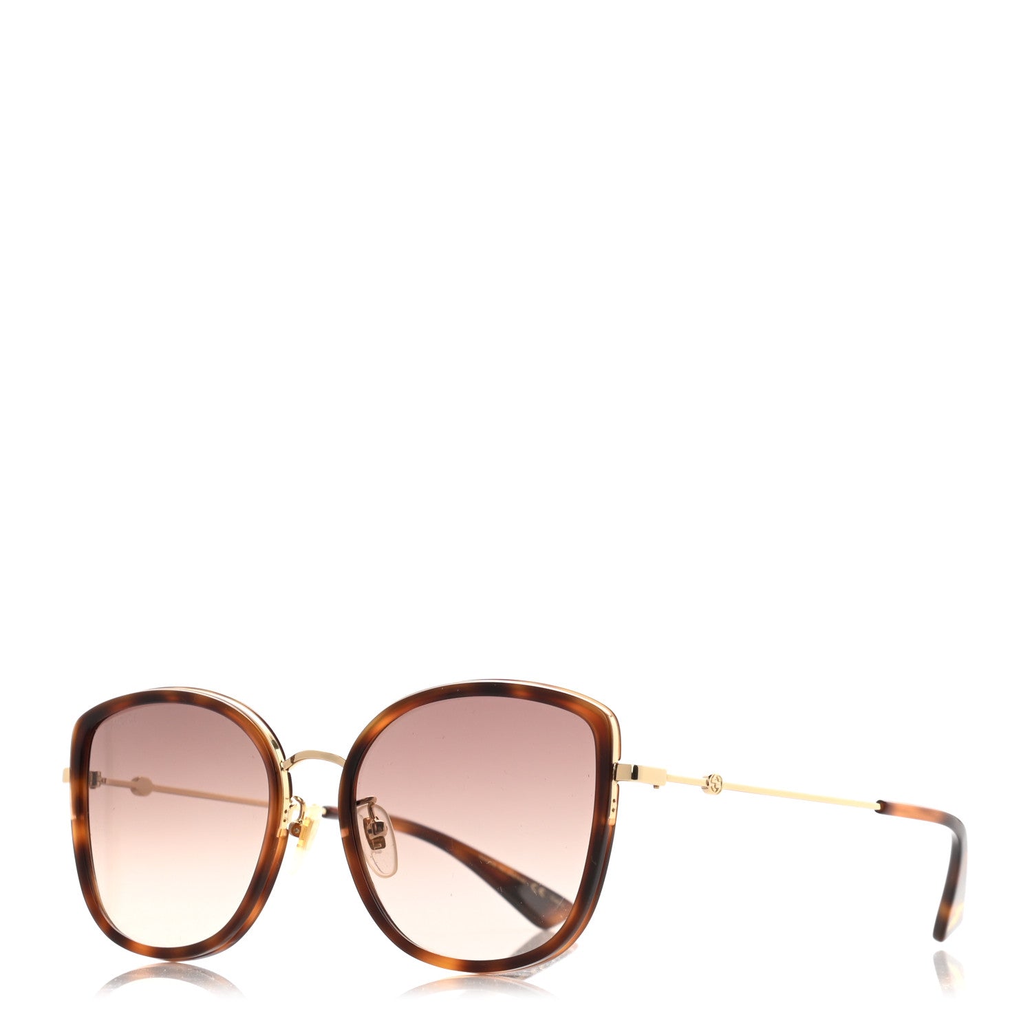 Gucci Cat Eye Sunglasses GG0606SK Havana 1 of 8