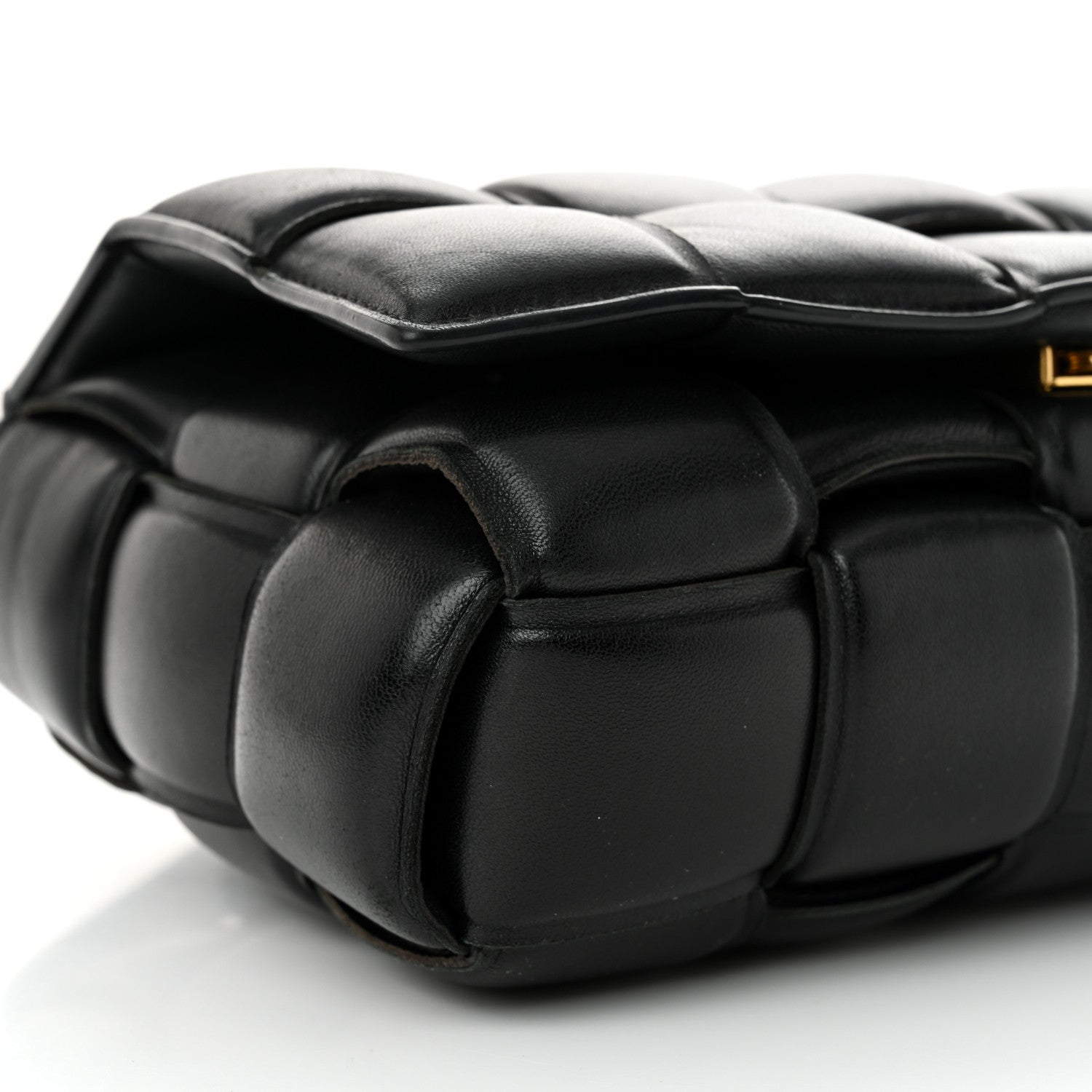 Bottega Veneta Nappa Maxi Intreccio Padded Cassette Crossbody Bag Black 9 of 14