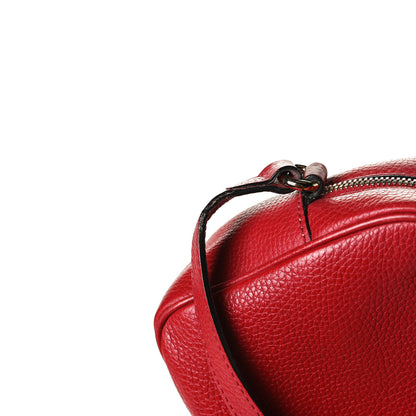 Gucci Pebbled Calfskin Small Soho Disco Bag Tabasco Red 15 of 16