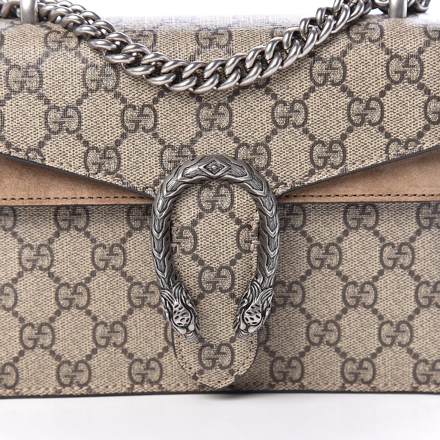 GG Supreme Monogram Mini Dionysus Shoulder Bag Taupe