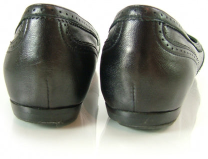 Bottega Veneta Leather Wing Tip Flats 35 Nero 3 of 7