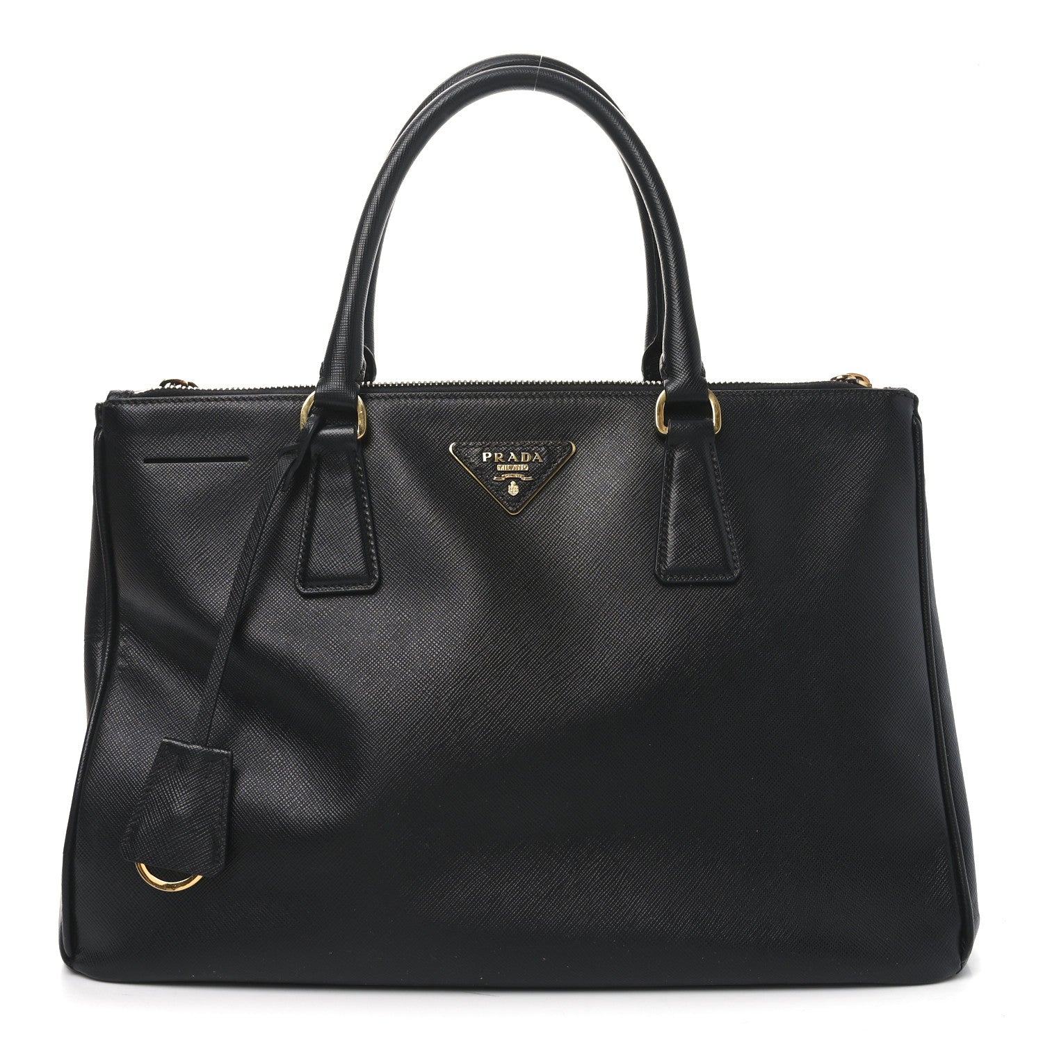Prada Saffiano Medium Galleria Double Zip Tote Black 1 of 9