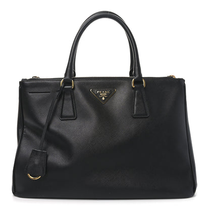 Prada Saffiano Medium Galleria Double Zip Tote Black 1 of 9