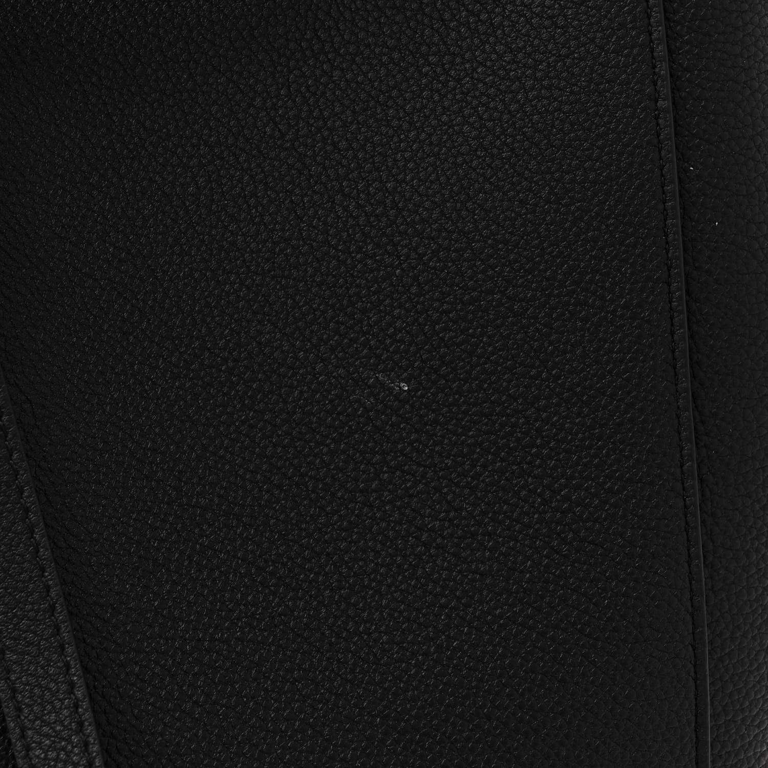 Celine Soft Grained Calfskin Small Belt Cabas Phantom Black 11 of 12
