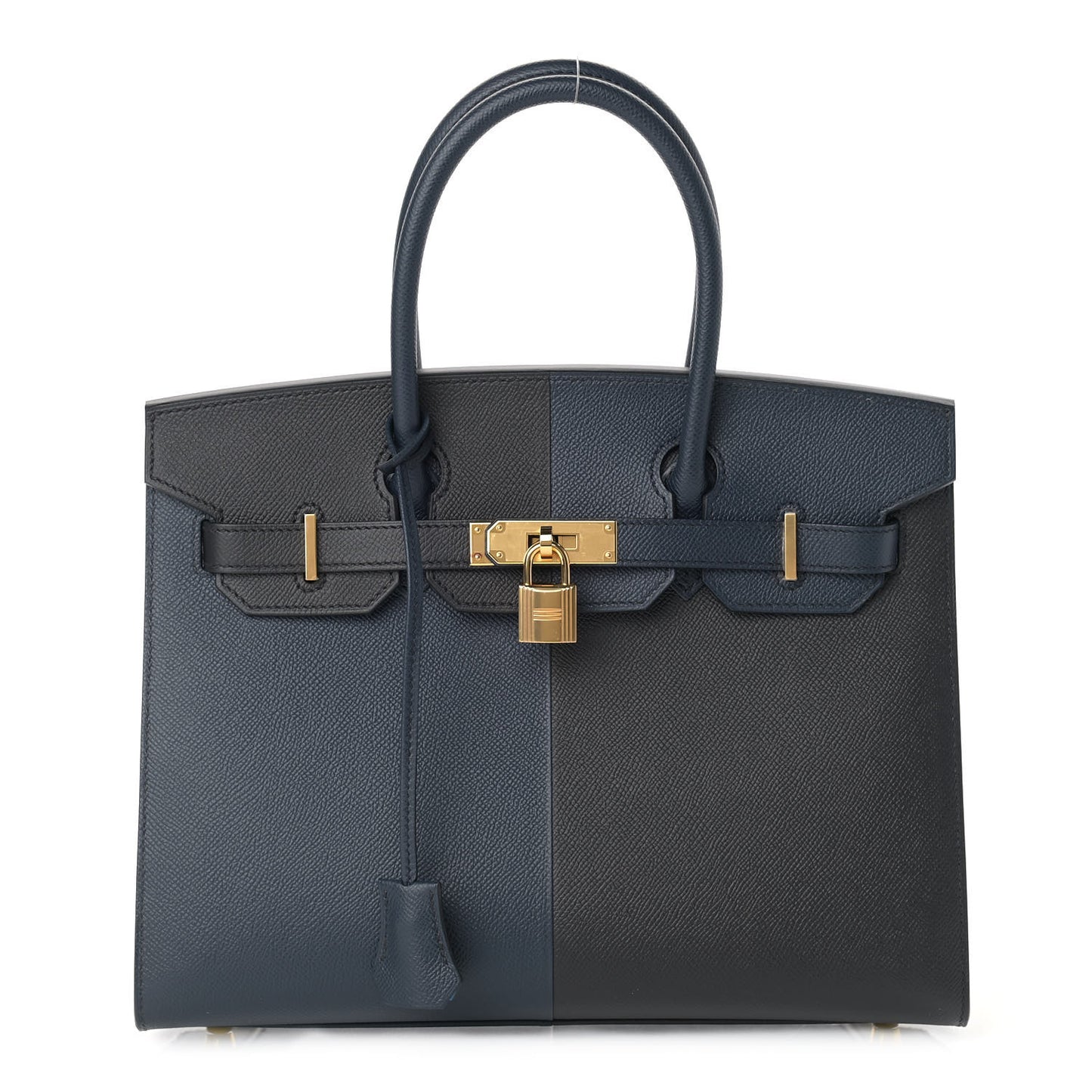 Epsom Casaque Birkin Sellier 30 Bleu Indigo Black Bleu Frida