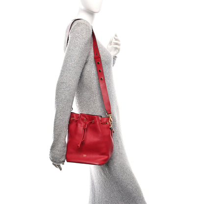 Fendi Vitello Grace Matte F is Fendi Grande Mon Tresor Bucket Bag Fragola 2 of 12