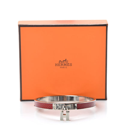 Hermes Courchevel Kelly H Cadena Bracelet Rouge 6 of 6