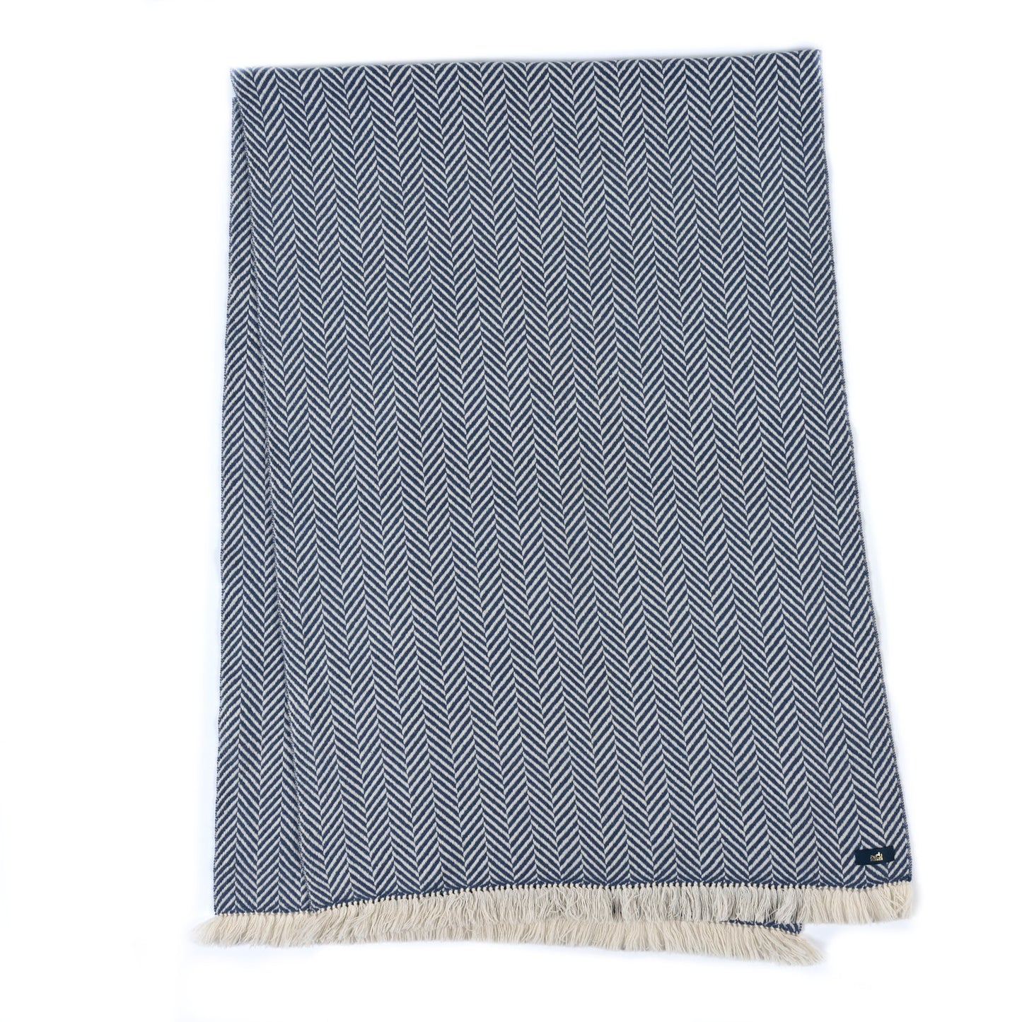 Cashmere H Chevron Fringe Stole