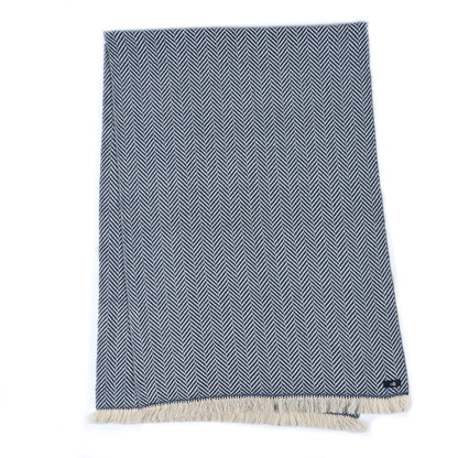 Hermes Cashmere H Chevron Fringe Stole 2 of 3