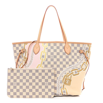 Louis Vuitton Damier Azur Nautical Neverfull MM 3 of 11