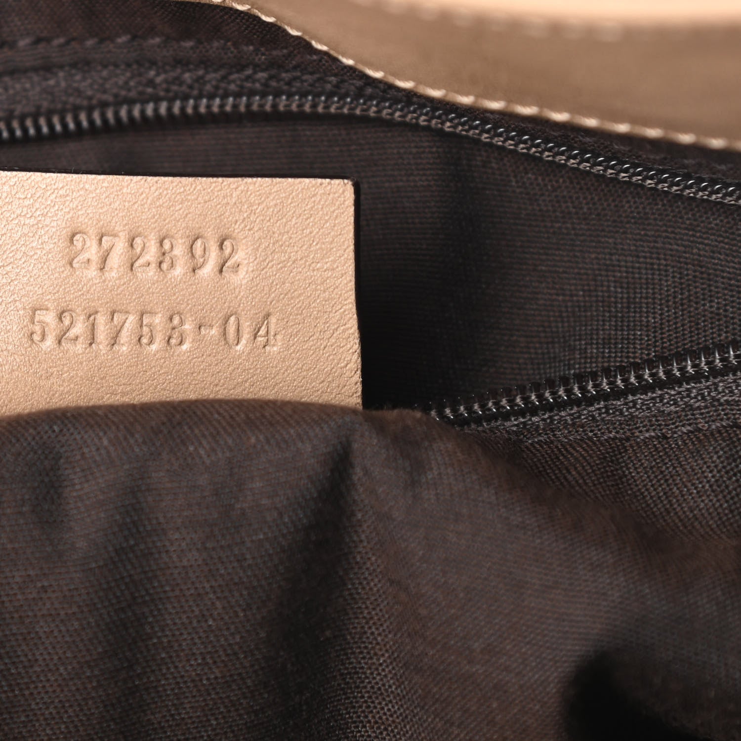 Gucci Calfskin Horsebit Embossed Tote Light Brown 7 of 12