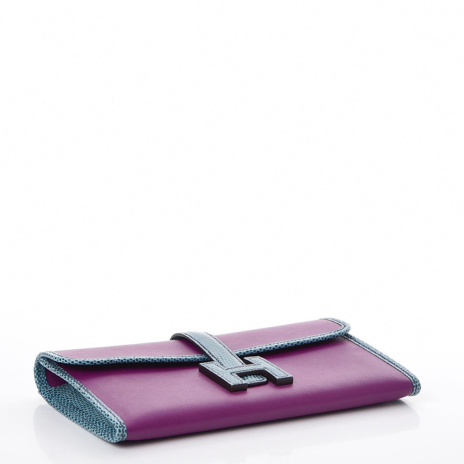 Hermes Swift Lizard Niloticus Jige Duo Anemone Bleu Petrole 6 of 11