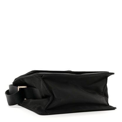 Prada Nylon Flap Messenger Bag Black 4 of 13