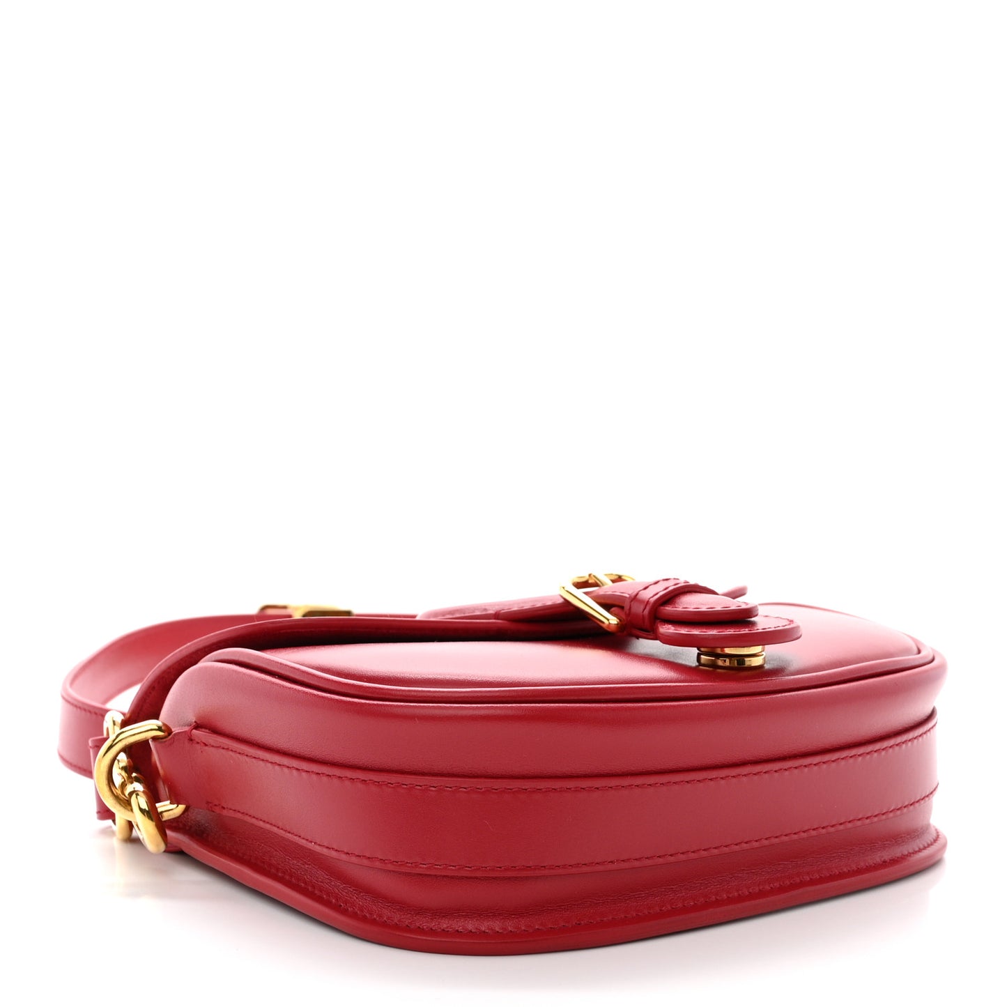 Box Calfskin Small Bobby Flap Red