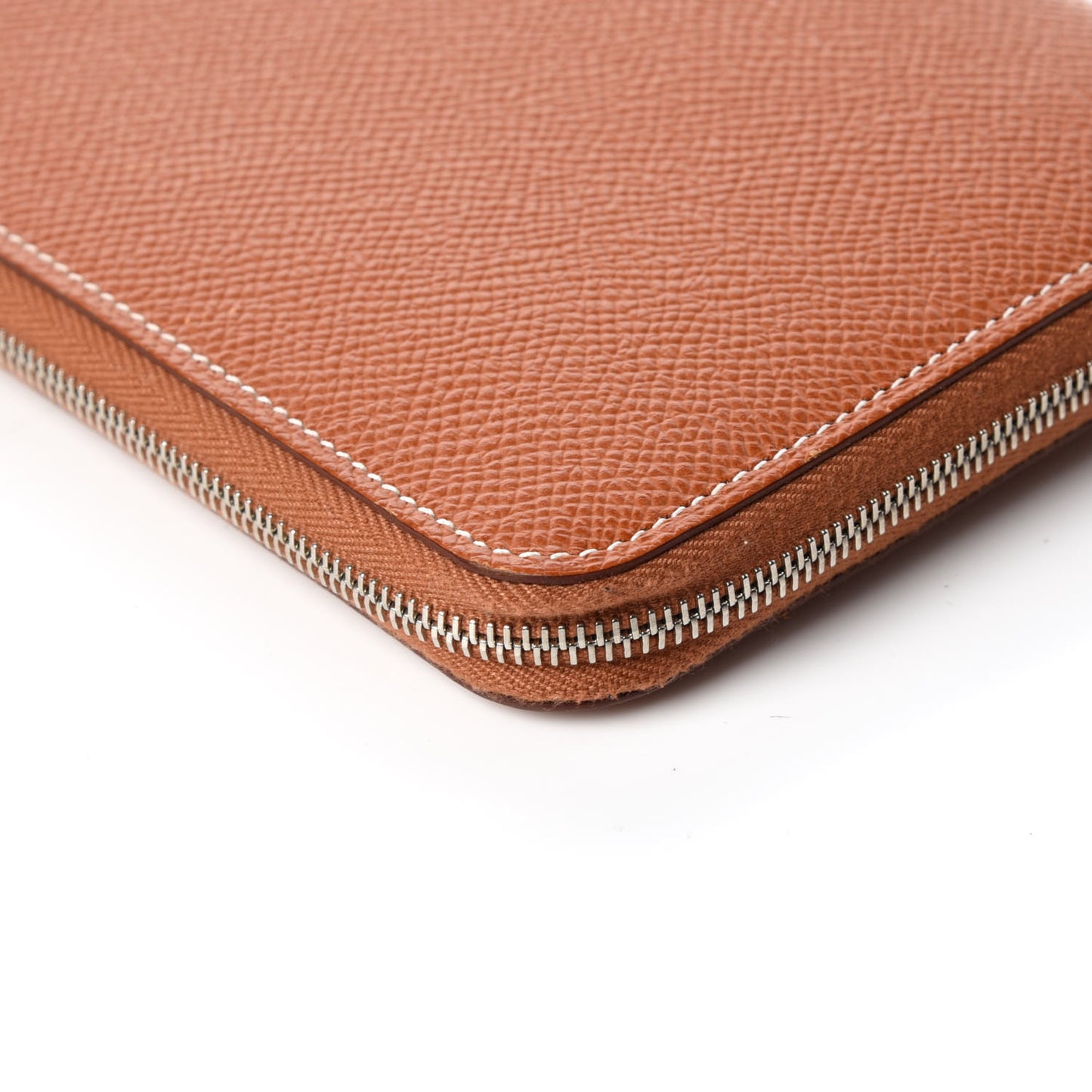 Epsom Silk'In Wallet Cognac