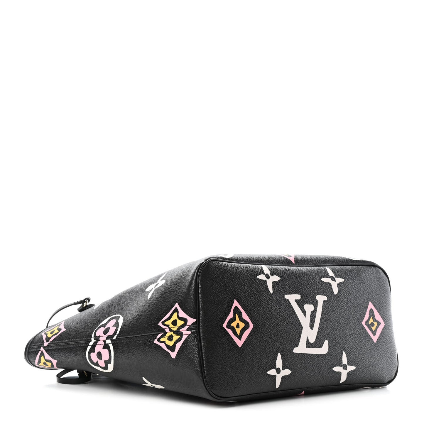 Monogram Giant Wild At Heart Neverfull MM Black