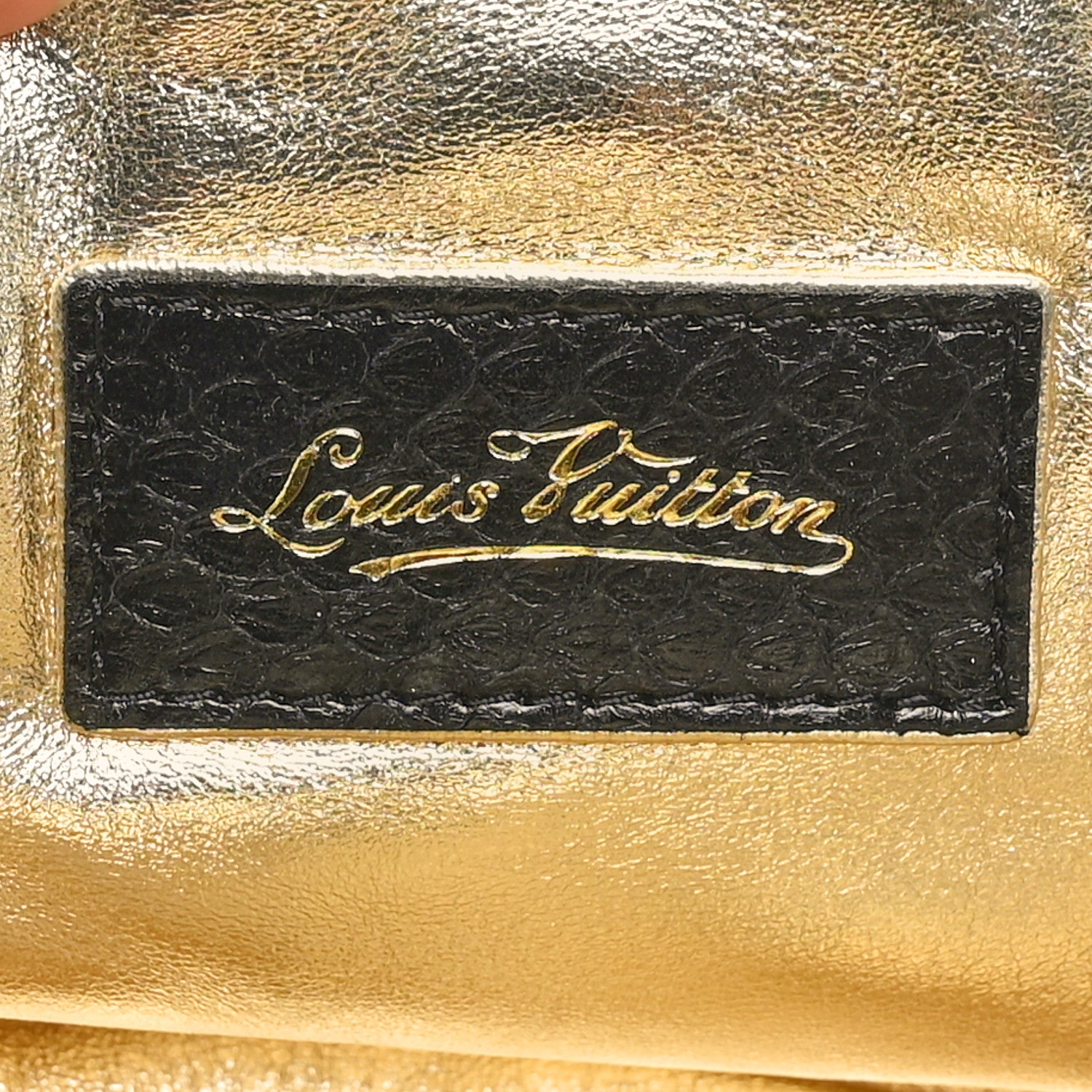 Louis Vuitton Satin Monogram Aumoniere Clutch Black 5 of 8