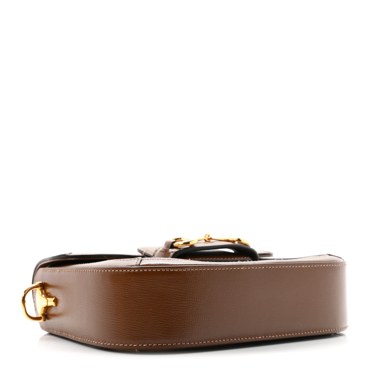 Gucci GG Supreme Monogram Web Mini Horsebit 1955 Shoulder Bag Beige Brown Sugar 4 of 10