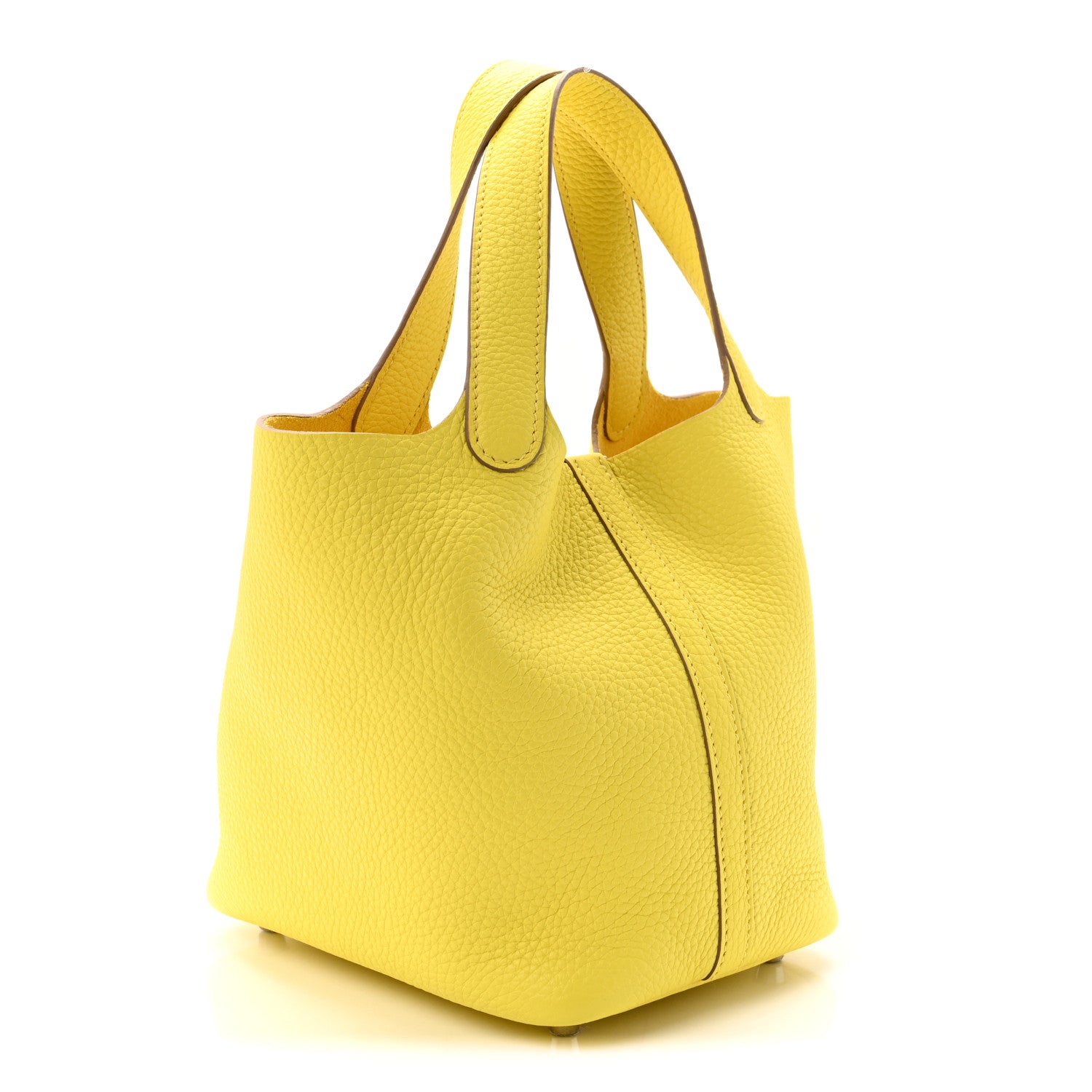 Hermes Taurillon Clemence Picotin Lock 18 PM Lime 3 of 11