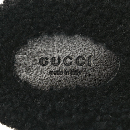 Gucci Merino Interlocking G Slide Sandals 40 Butterscotch Black 8 of 8